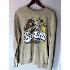 Lizzo Official Merch Youre Special Sasha Be Fluting Tan Crewneck Sweatshirt L